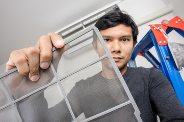 Obraz premium air conditioner filter