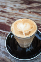cappuccino coffee on table