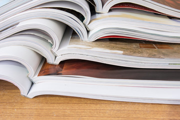 Stack of magazines