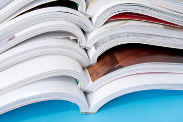 Stack of magazines
