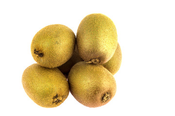 Kiwi Fruit on White Background