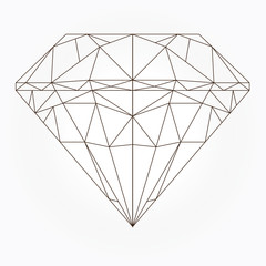 diamond vector design  line paint