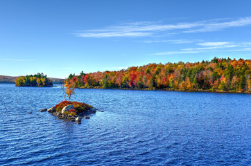 Rock Island Bay Fall Foliage, New York