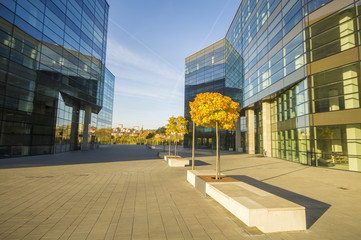 Modern office buildings
