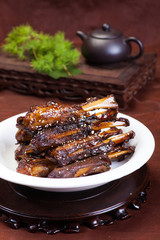 Chinese food, pork roast sauce