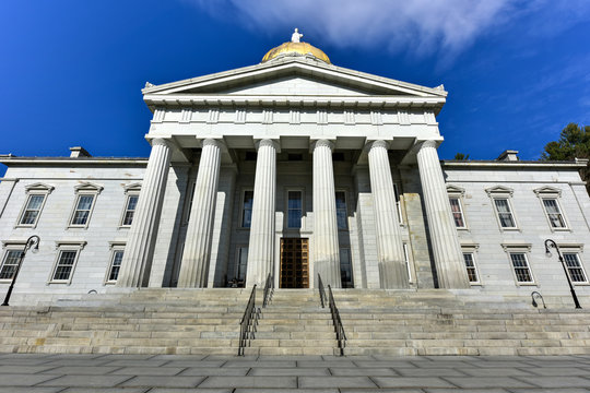 The State Capitol Building in Montpelier Vermont, USA