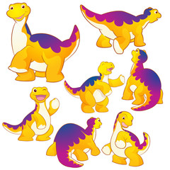 Cute Apatosaurus © watcartoon