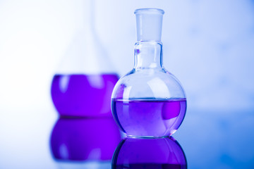 Laboratory glass, Chemistry science concept



