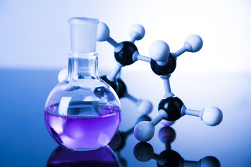 Laboratory glass, Chemistry science concept
