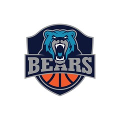Bear Sport Logo Vector Template