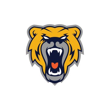 Bear Sport Logo Vector Template