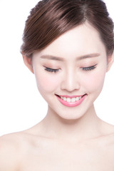 beautiful Skin care woman Face