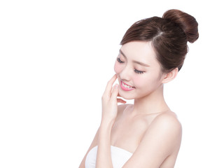 beautiful Skin care woman Face