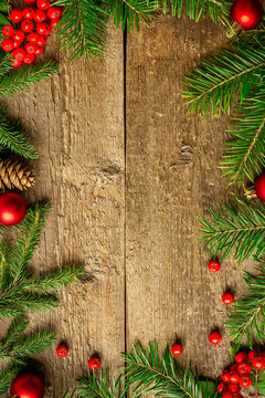 Christmas rustic background