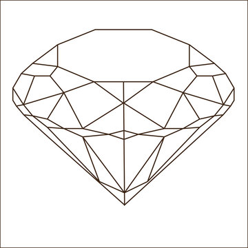 diamond vector design  line paint