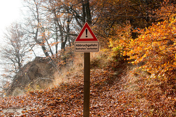 Abbruchgefahr Betreten verboten