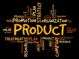Obraz premium PRODUCT word cloud, business concept