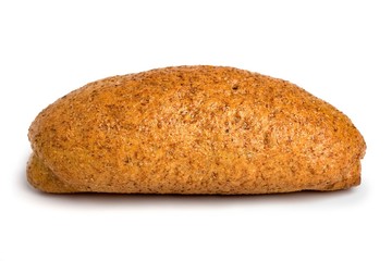 Loaf of bread isolated over white background.