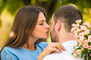 Loving couple on a date