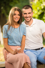 Obraz premium Loving couple on a date
