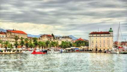 Fototapeta premium View of passenger port in Split - Croatia