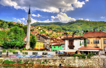View of the historic centre of Sarajevo - Bosnia and Herzegovina