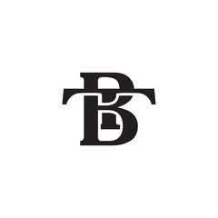 Fototapeta premium Letter T and B monogram logo