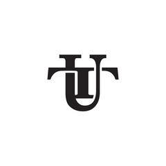 Letter T and U monogram logo