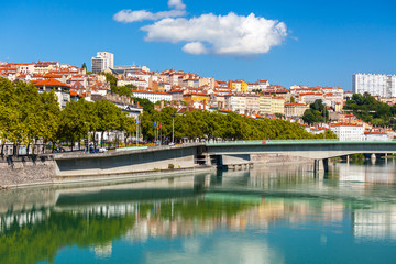 Obraz premium Cityscape of Lyon, France