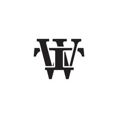 Letter T and W monogram logo