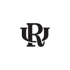 Letter U and R monogram logo