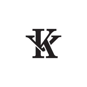 Letter V and K monogram logo