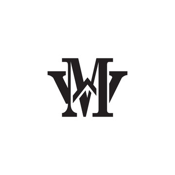 Letter W and M monogram logo