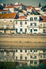 Obraz premium View of city Alcacer do Sal near the river Sado in Portugal