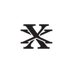 Letter X and X monogram logo