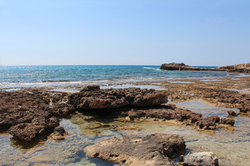 The Mediterranean Sea, beautiful landscape. Cyprus.

