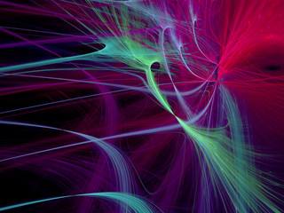 Abstract computer-generated fractal background lines