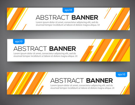 Abstract banner design