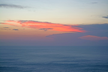 Red sunset into the Mediterranean