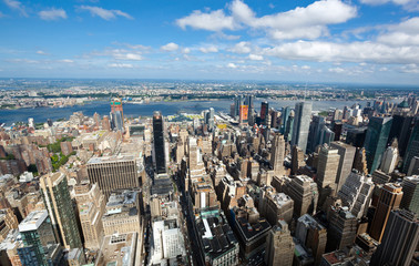 Cityscape view of Manhattan, New York City.