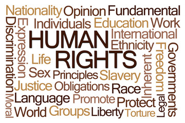 Human Rights Word Cloud