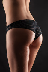 Naklejka premium beautiful sexy woman ass in lingerie