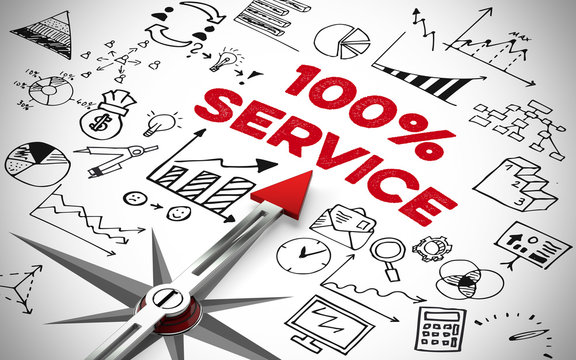 100% Service und Kundenservice