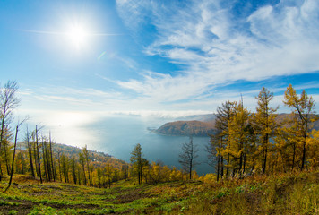 Baikal Listvyanka Cherskiy rock