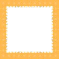 Christmas Frame with tree and snowflake