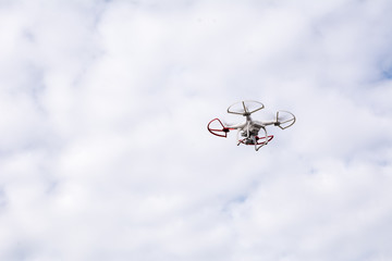 Drone on the sky background