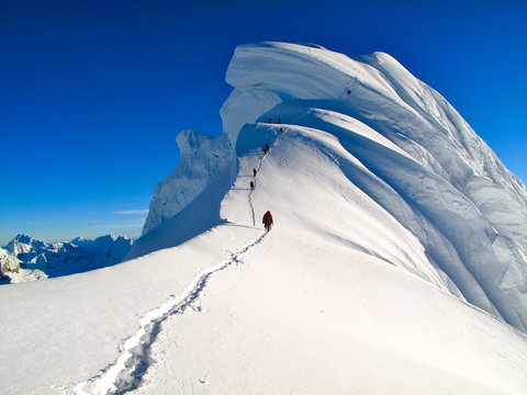 Ar&ecirc;te Sommitale du Chopicalqui, Cordill&egrave;re Blanche, P&eacute;rou