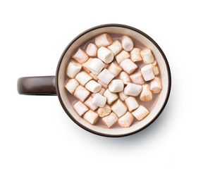 Cocoa drink with marshmallows