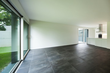 Fototapeta premium wide living room with kitchen