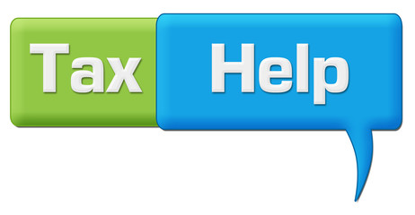 Tax Help Green Blue Comment Symbol 